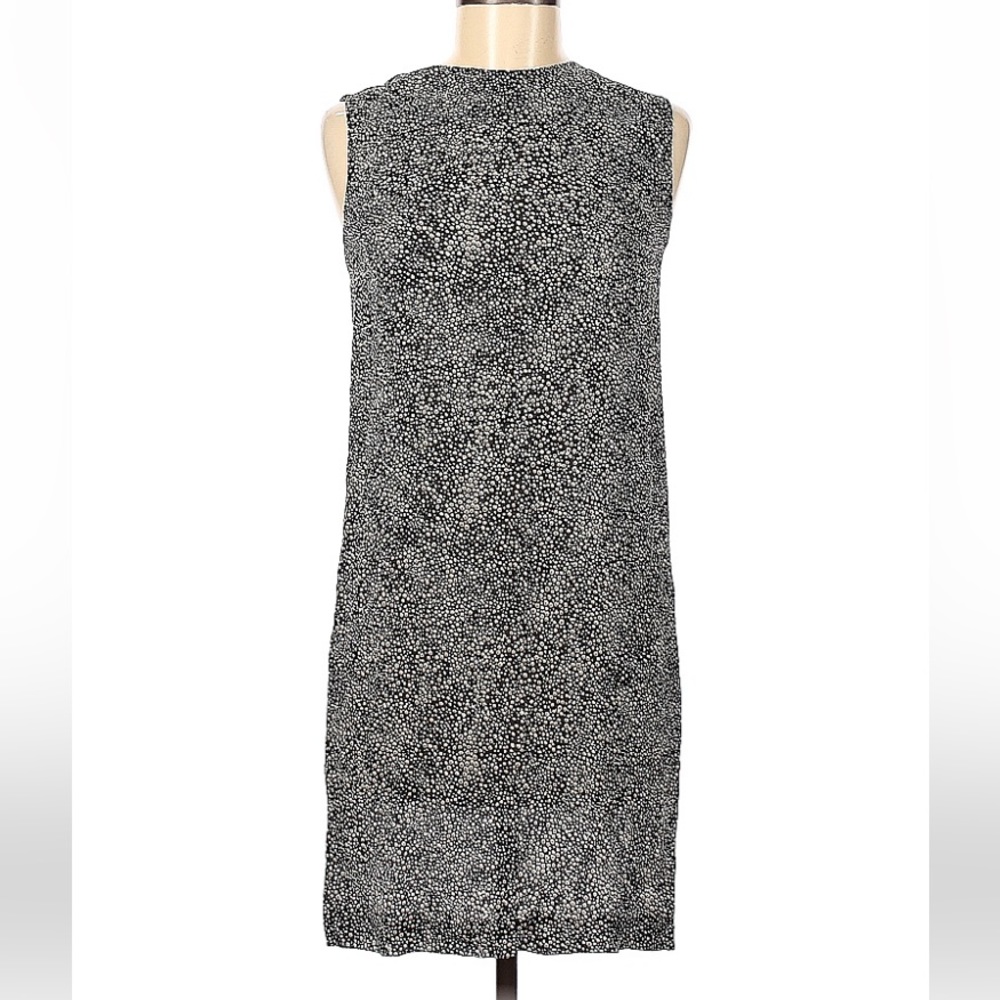 Calvin Klein black and white print dress